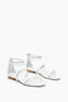 CHANDELIER IVORY FLAT SANDAL 10