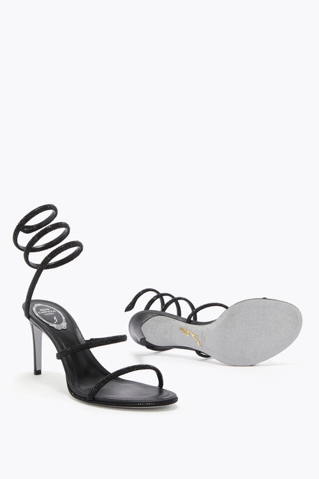 CLEO BLACK SANDAL 80