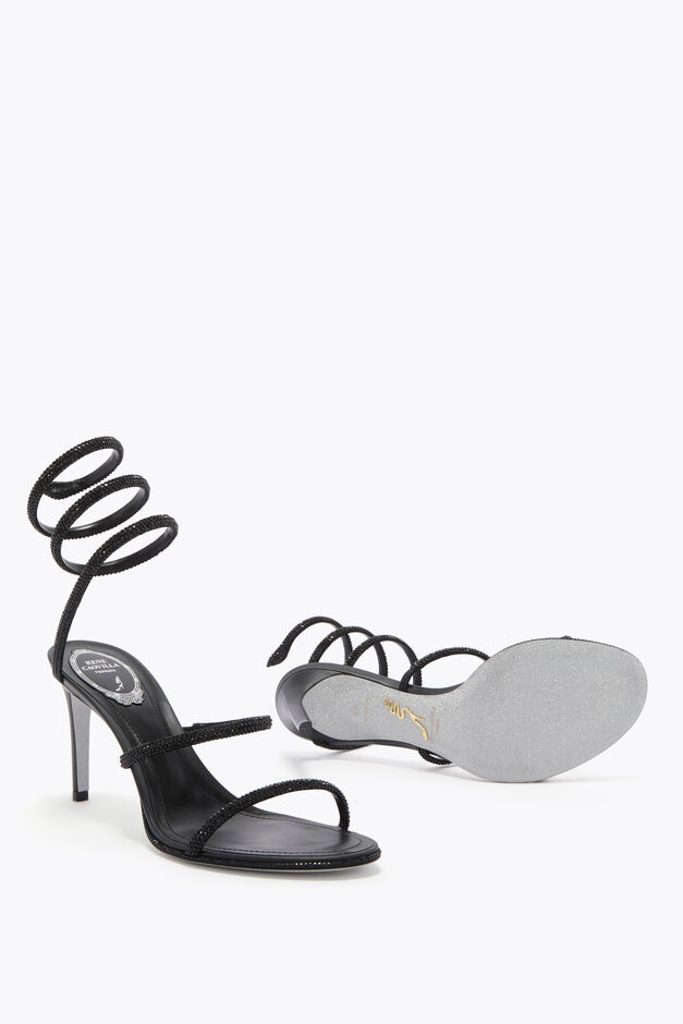 CLEO BLACK SANDAL 80