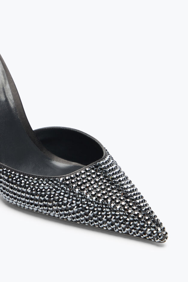 Cleo Anthracite Pump With Crystals 105 Cleo Anthracite Pump With Crystals 105