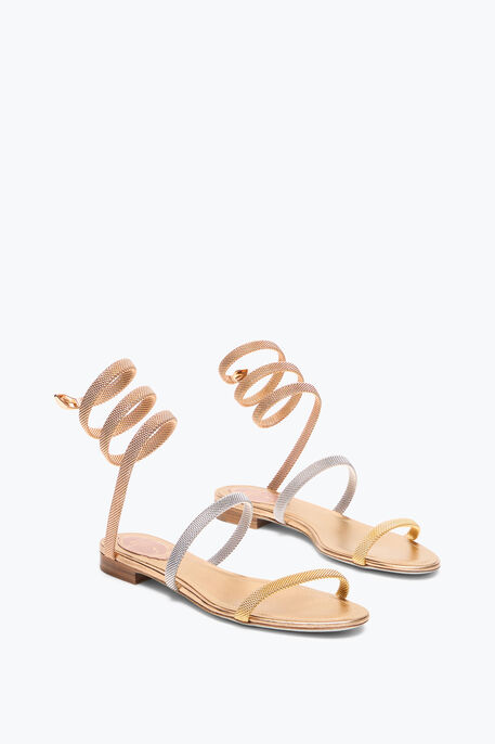 TRIGOLD CLEO THREE-TONED FLAT SANDAL 10