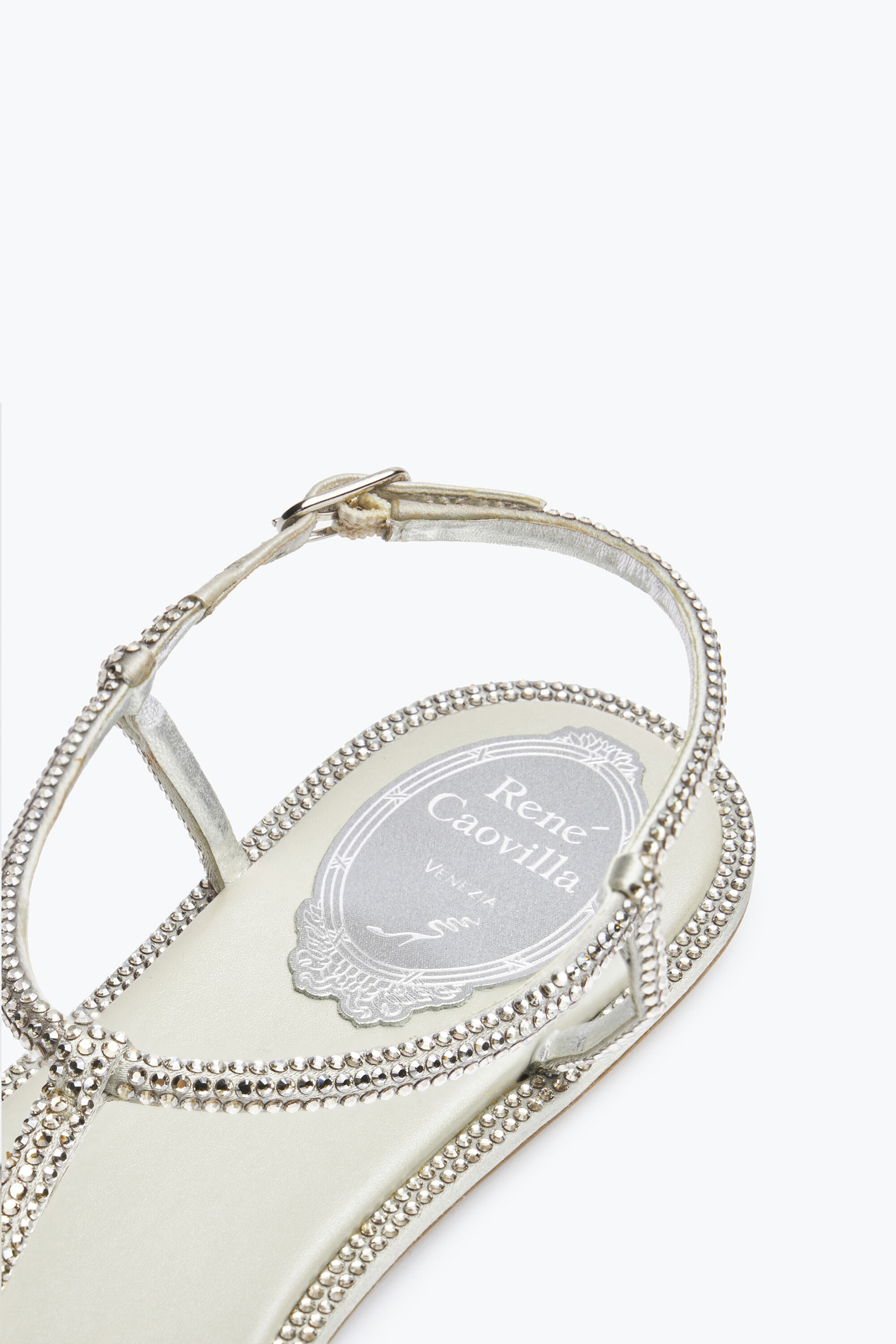 Jeweled Flat Flip Flops Diana | Rene Caovilla®