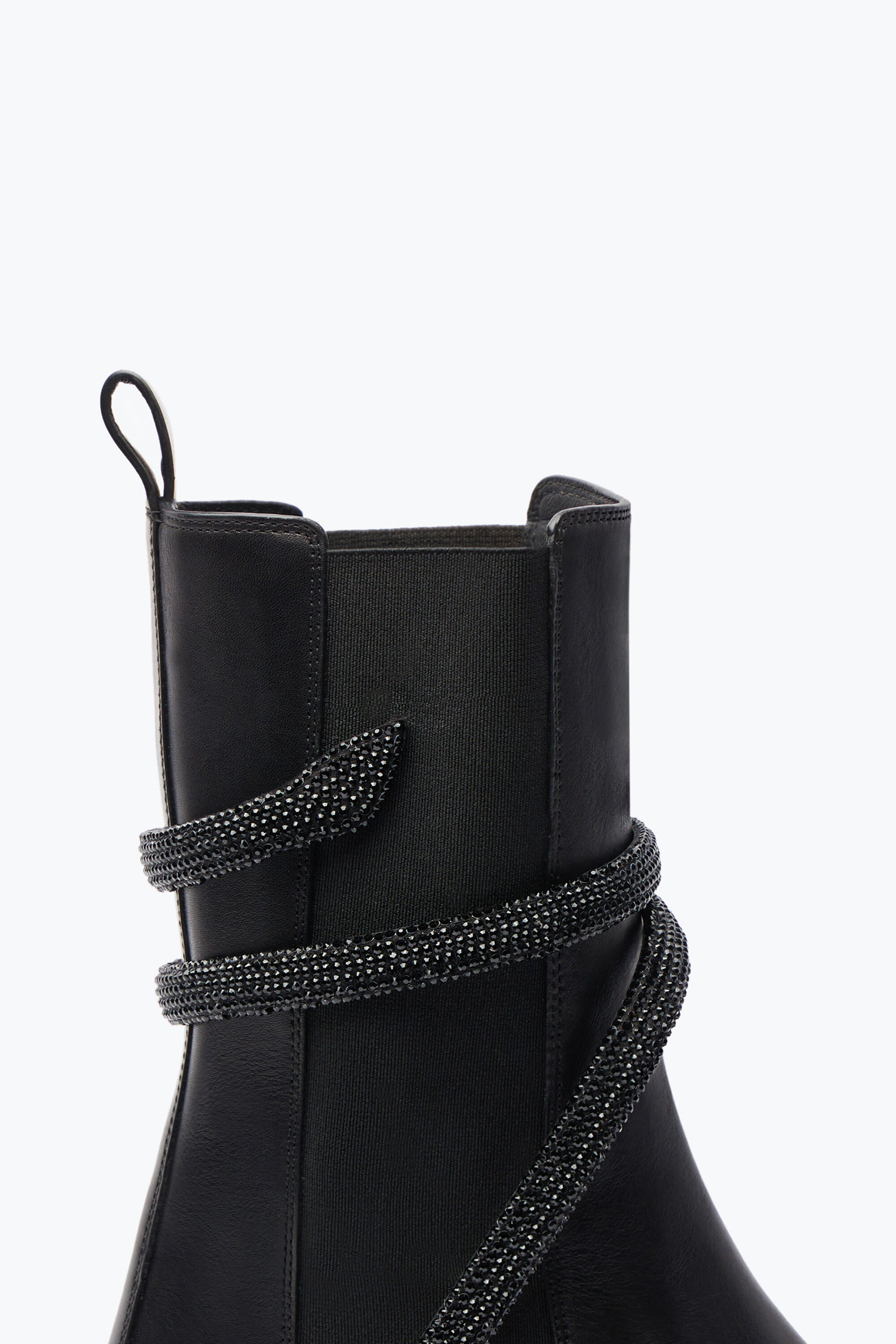 【RENE CAOVILLA】Cleo Crystal Black Bootie 25 Jeweled Cleo Crystal Black Bootie 25 | Rene Caovilla®