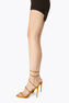 CLEO MUSTARD SATIN/GOLD BERYL STRASS SANDAL