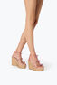 CATERINA CANDY PINK WEDGE SANDAL 120