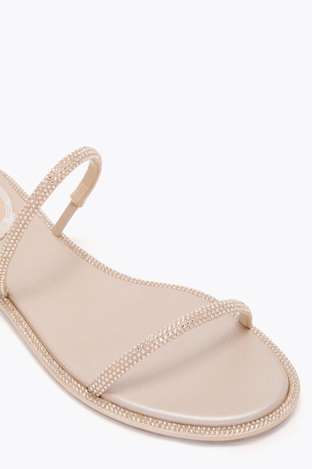 CLEO GOLD FLAT SANDAL 10