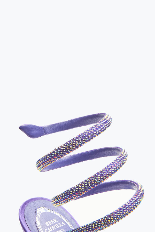 Cleo Purple Sandal With Crystals 105