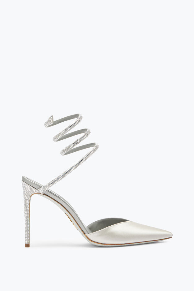 Cleo Crystal Gray Open-Back Pump 105 Cleo Crystal Gray Open-Back Pump 105