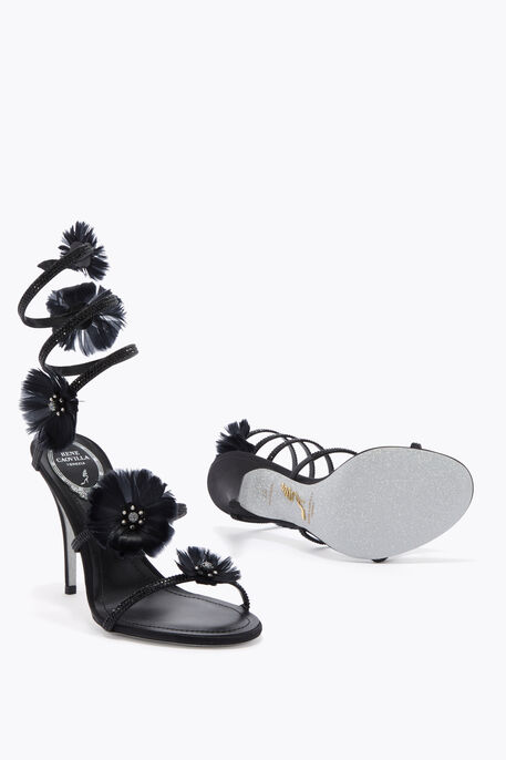 JOLENE BLACK SANDAL 100