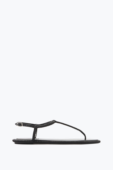 DIANA CRYSTAL BLACK SANDAL 10
