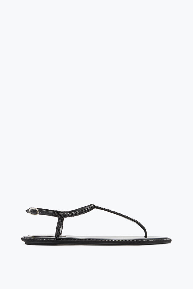DIANA CRYSTAL BLACK SANDAL 10