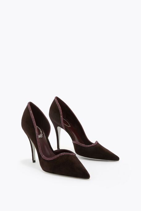 ONDA FONDANT SUEDE PUMP 100