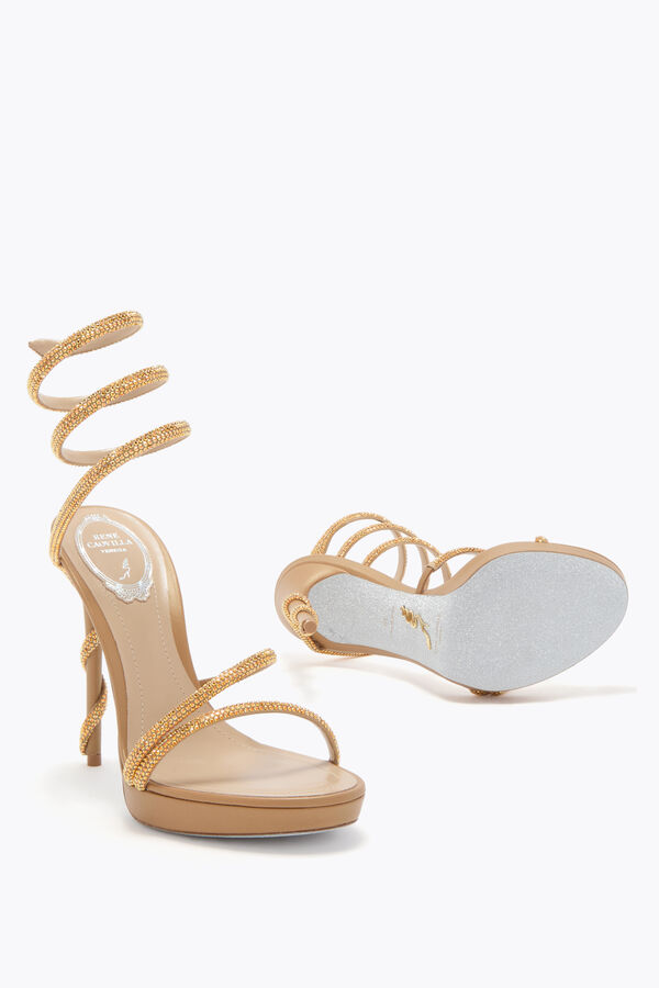 MARGOT HONEY PLATFORM SANDAL 120