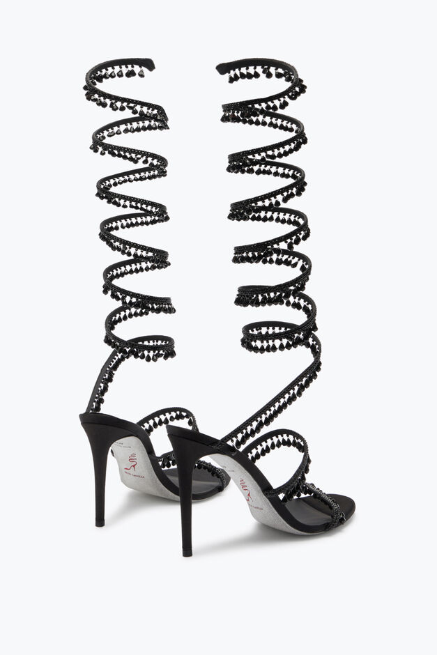 SUPER CHANDELIER BLACK SANDAL 105