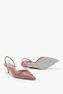 ONDA SLINGBACK BLUSH SATIN/BLUSH ROSE STRASS SLINGBACK