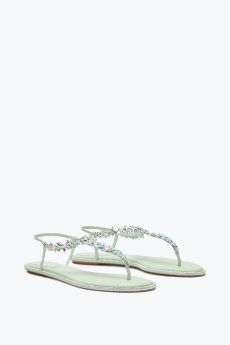 EDEN GREEN MINT THONG SANDAL 10