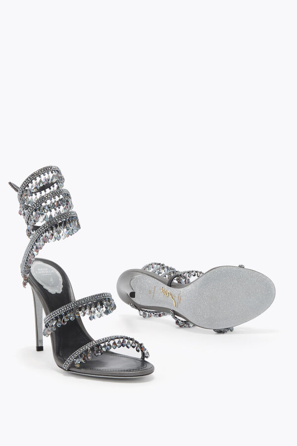 CHANDELIER GUNMETAL SANDAL 105 CHANDELIER GUNMETAL SANDAL 105