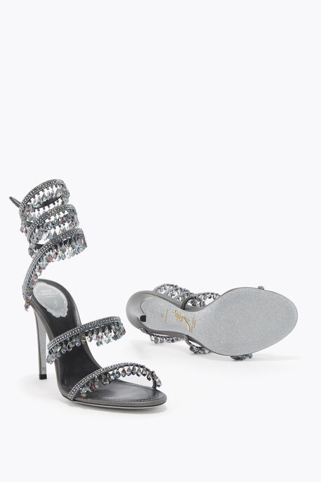 CHANDELIER GUNMETAL SANDAL 105 CHANDELIER GUNMETAL SANDAL 105