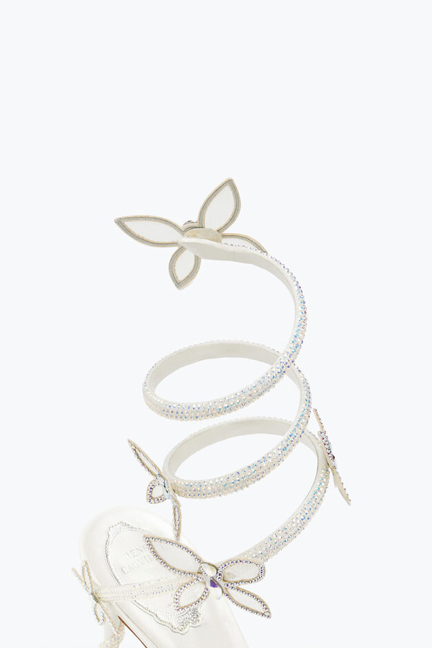 Margot white sandal with butterflies 80 Margot white sandal with butterflies 80