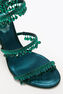 CHANDELIER GREEN 300 SATIN/EMERALD STRASS SANDAL