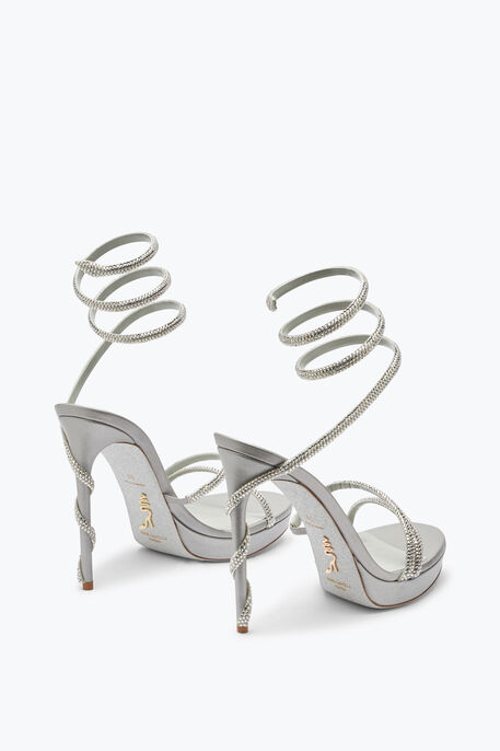 MARGOT SILVER PLATFORM SANDAL 120 MARGOT SILVER PLATFORM SANDAL 120