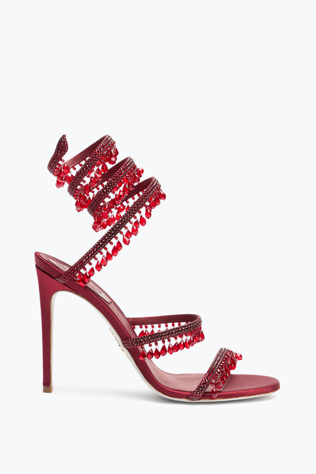 CHANDELIER BURGUNDY SANDAL 105