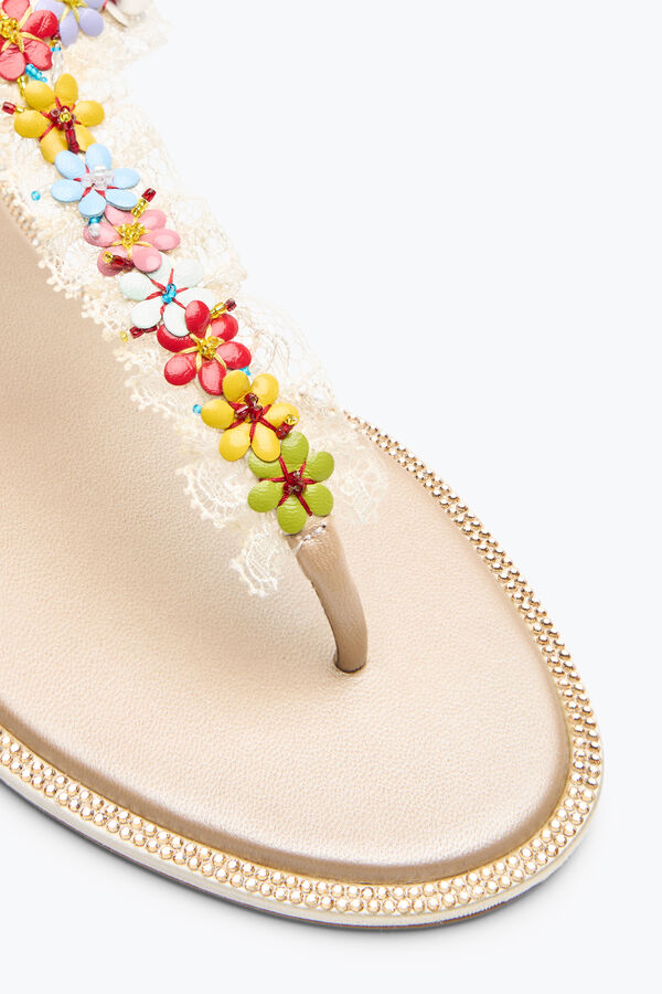 BLOOM NUDE FLAT SANDAL 10