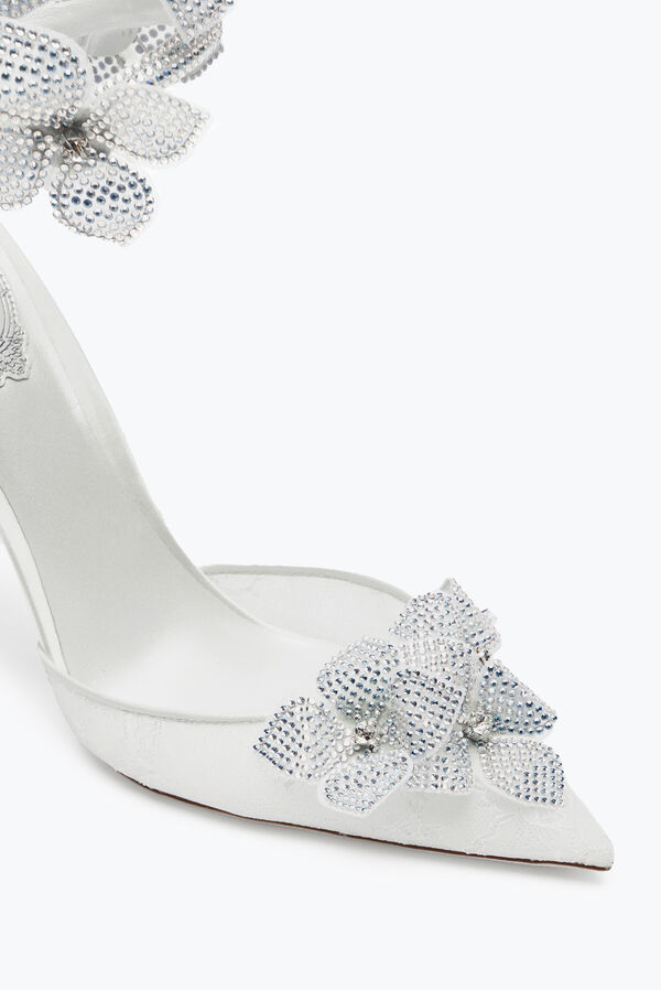 Floriane White Pump 105