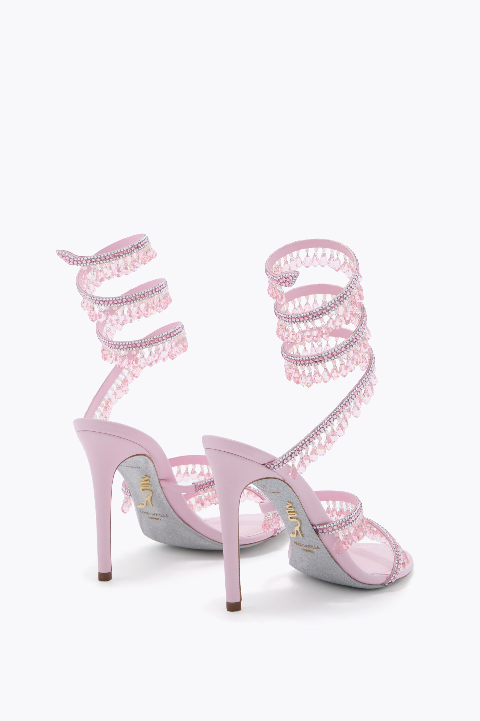 Jeweled CHANDELIER CANDY PINK SANDAL 105 | Rene Caovilla®