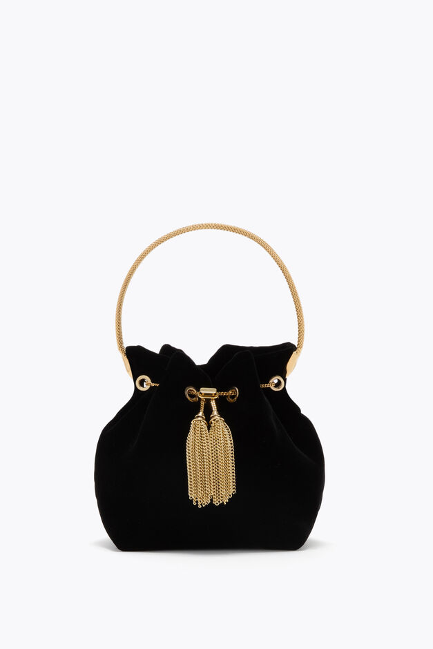 DEVA BLACK VELVET MINI BAG DEVA BLACK VELVET MINI BAG