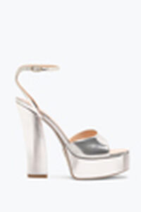 HELSA SILVER PLATFORM SANDAL 140