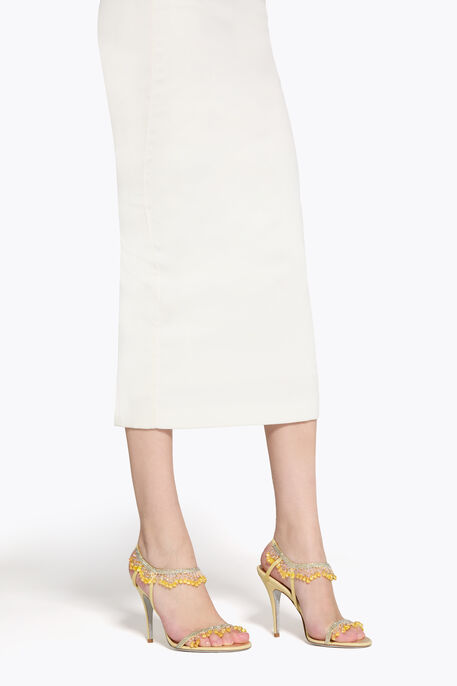 JAHANARA PASTEL YELLOW SANDAL 100