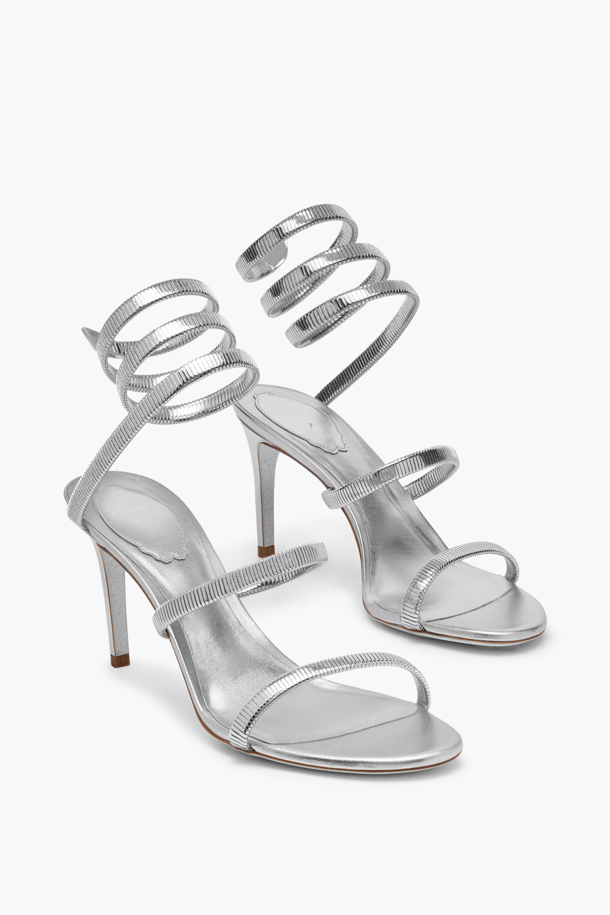 Cleo Black Sandal With Silver Crystals 105