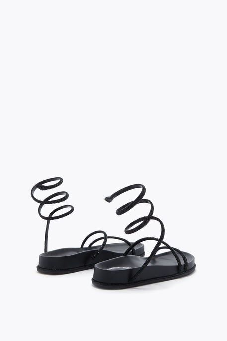 GISELE BLACK FLATFORM SANDAL 20