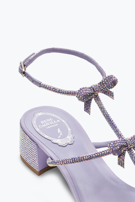 Caterina Lilac Sandal With Crystals 35 Caterina Lilac Sandal With Crystals 35