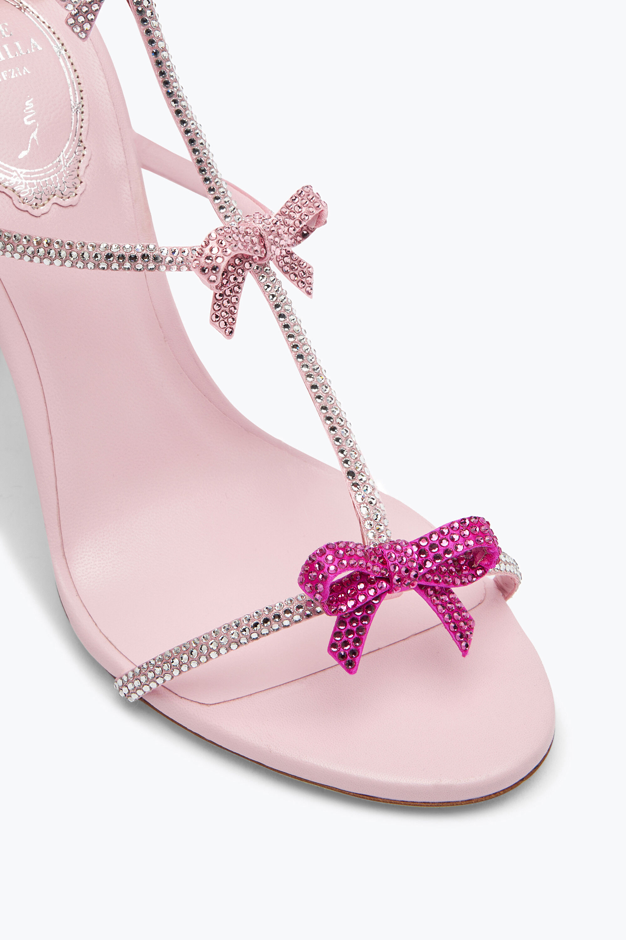 Jeweled Caterina Pink Sandal 105 | Rene Caovilla®