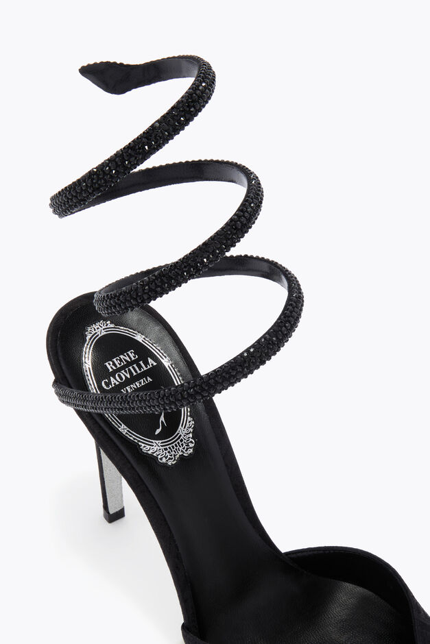 CLEO PUMP IN BLACK DAMASK 105