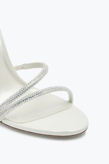Margot Crystal Ivory Sandal 105 Margot Crystal Ivory Sandal 105