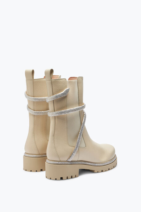 Stivaletto Cleo Bianco In Pelle 25