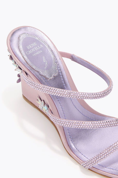 EVA LILAC WEDGE SANDAL 80