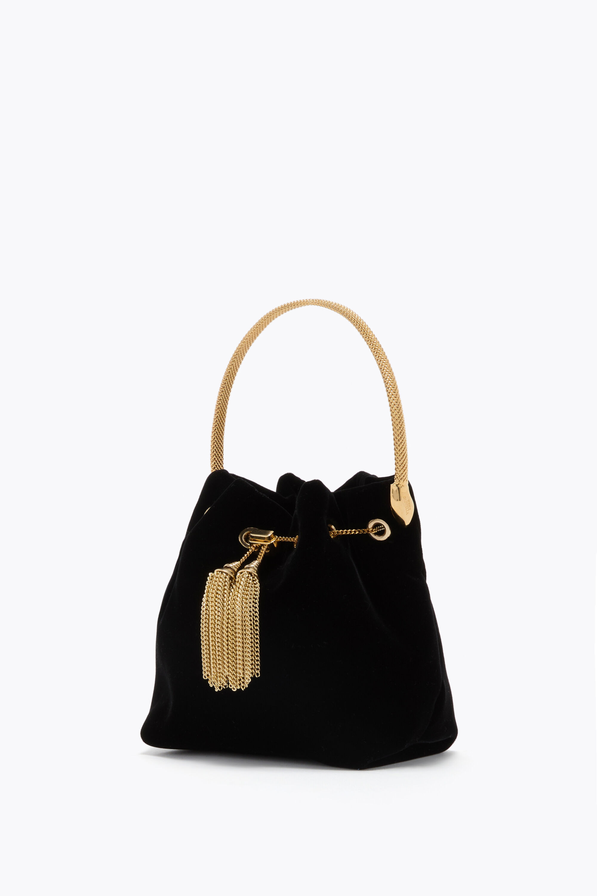 Jeweled DEVA BLACK VELVET MINI BAG | Rene Caovilla®