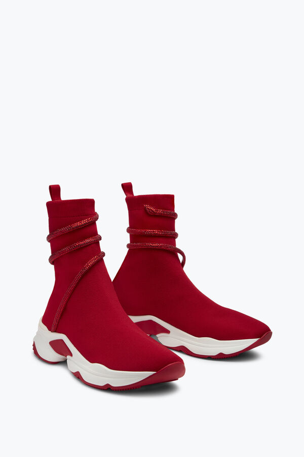 Cleo Crystal Poppy Red Sneaker 20