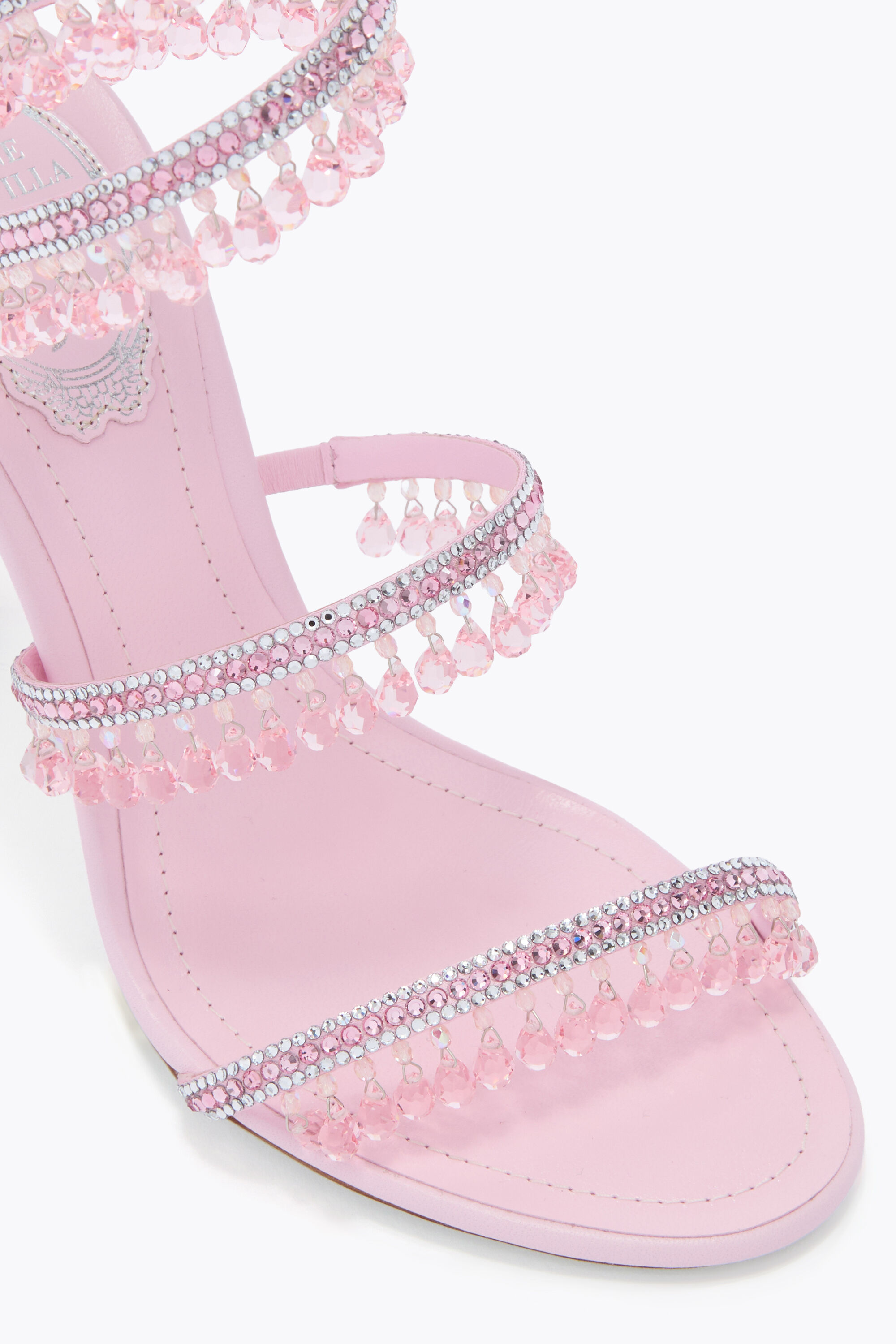 Jeweled CHANDELIER CANDY PINK SANDAL 105 | Rene Caovilla®