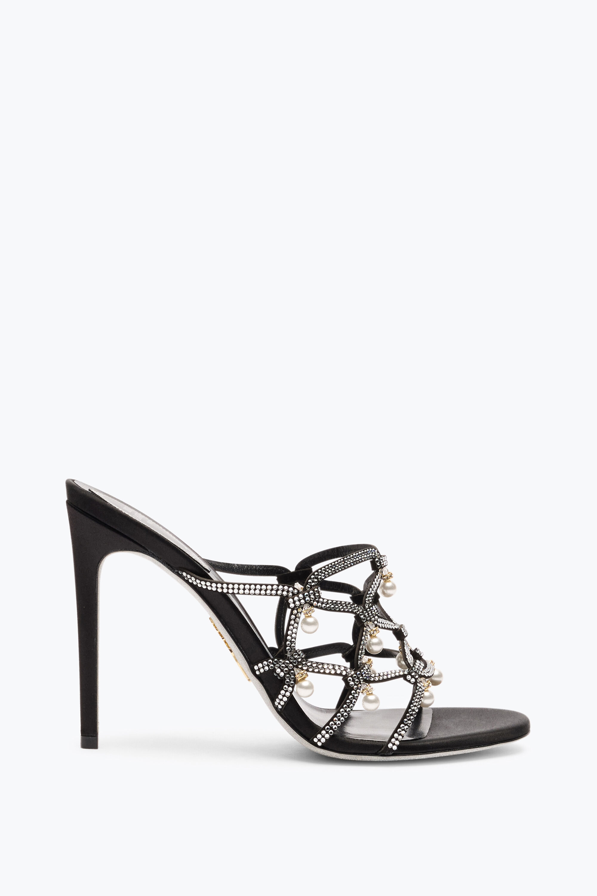 サンダル・ミュール RENE CAOVILLA Women Sandals C12369 R001V065 Black Jeweled ESMERALDA BLACK SLIDER SANDAL 105 | Rene Caovilla®