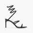 CLEO BLACK SANDAL 80