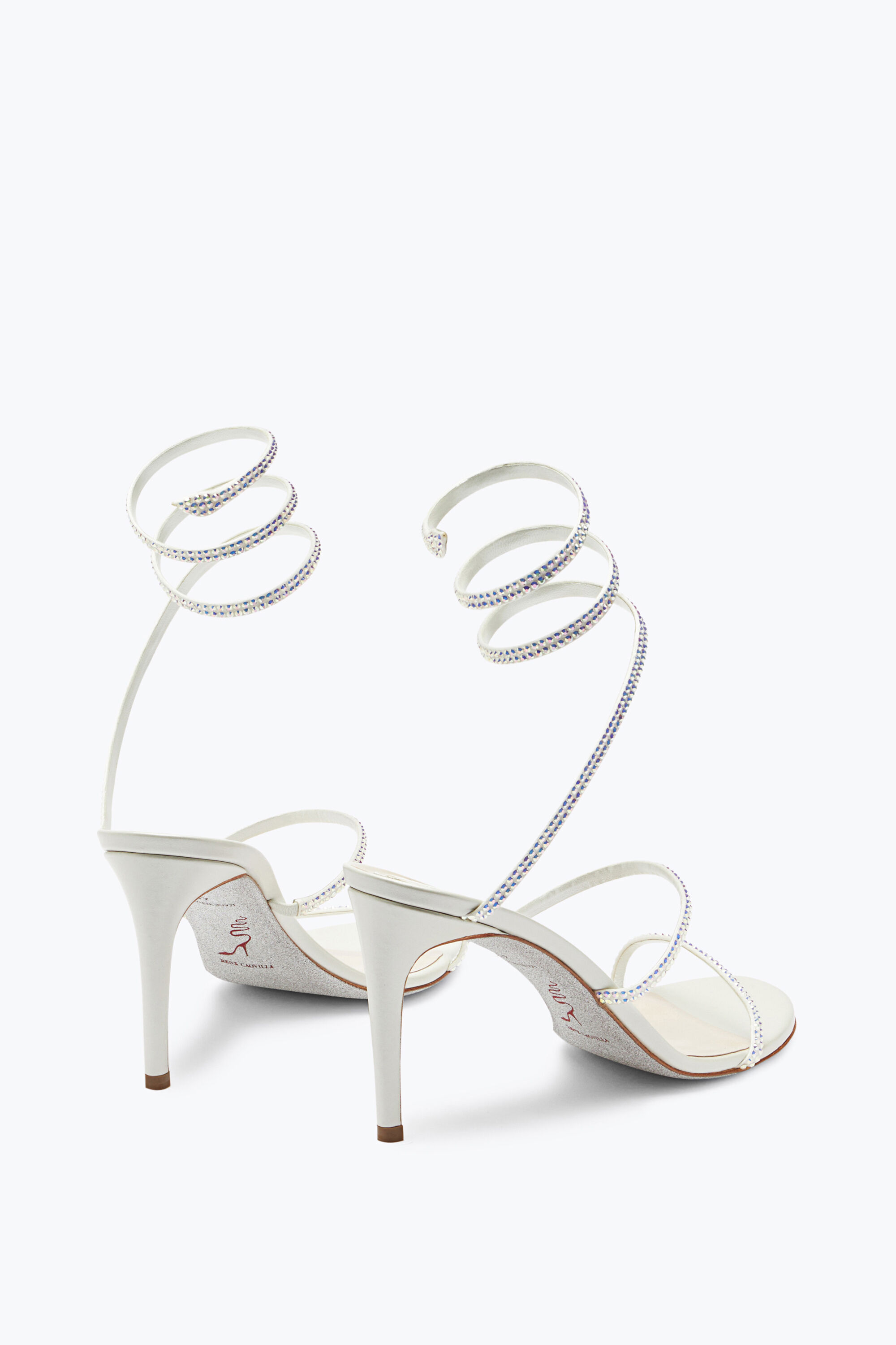 Jeweled Satin Jewel Sandals Cleo | Rene Caovilla®