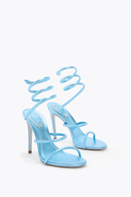 CLEO METALLIC LIGHT BLUE SANDAL 105