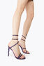 MARGOT VIOLET SATIN-LAMB/DEEP TANZANITE ST SANDAL