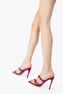 BRAID PORPORA SATIN/RUBY STRASS SANDAL