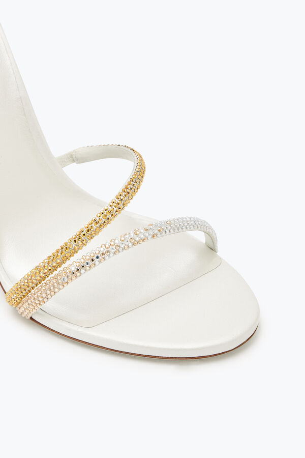 Margot Ivory Sandal With Degrad&eacute; Crystals 105